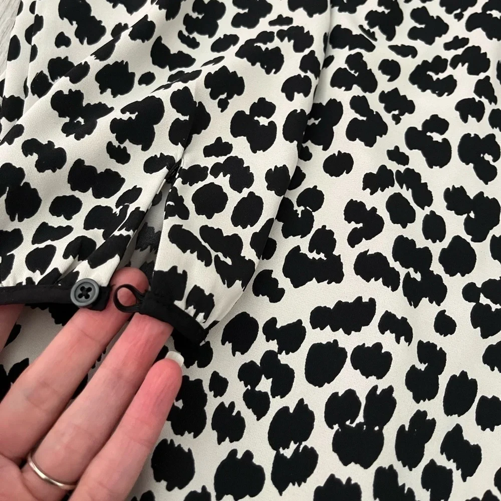 Loft animal print sheath dress 10P